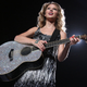 Taylor Swift on the original Fearless tour in 2009